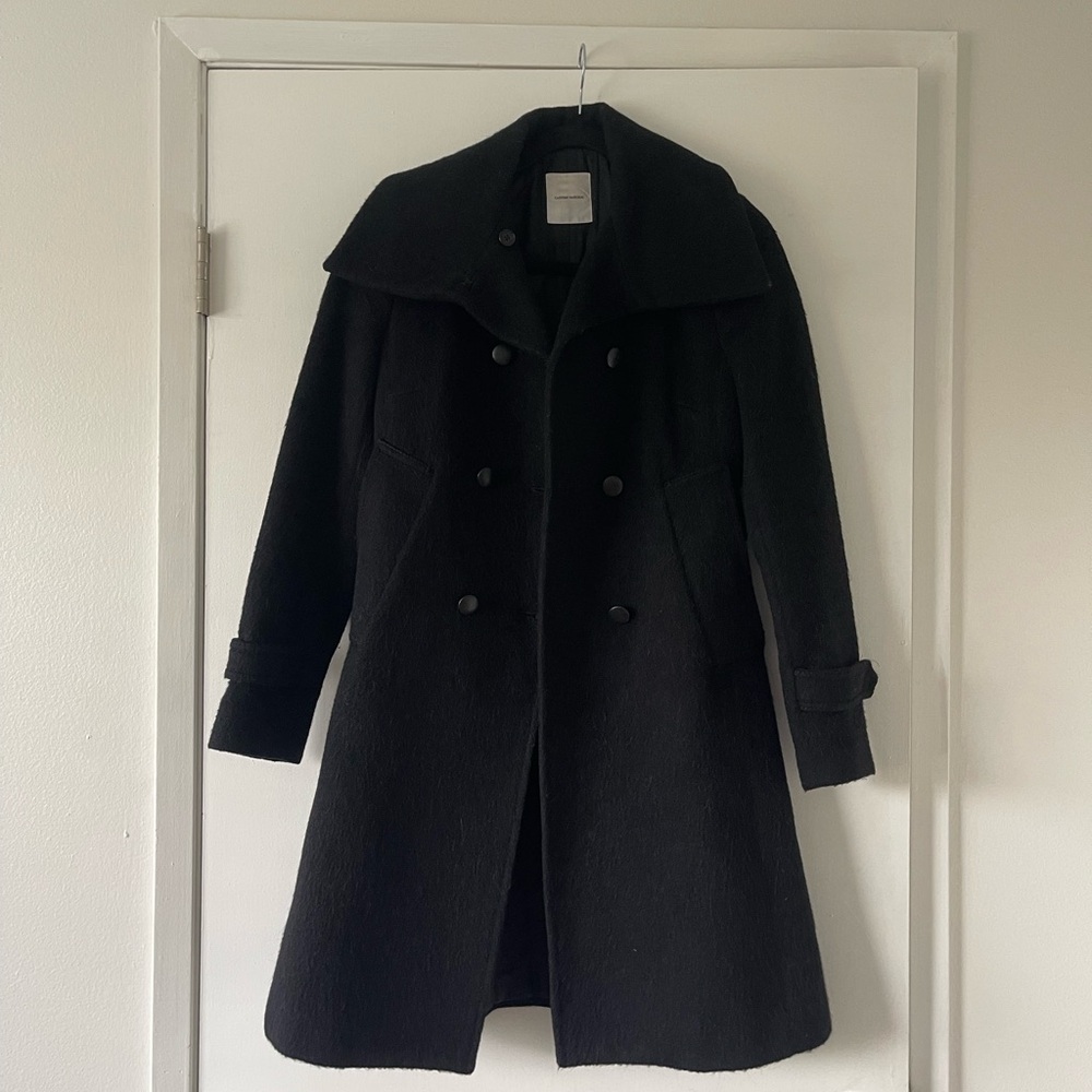 Black Costume National Wool Coat XS